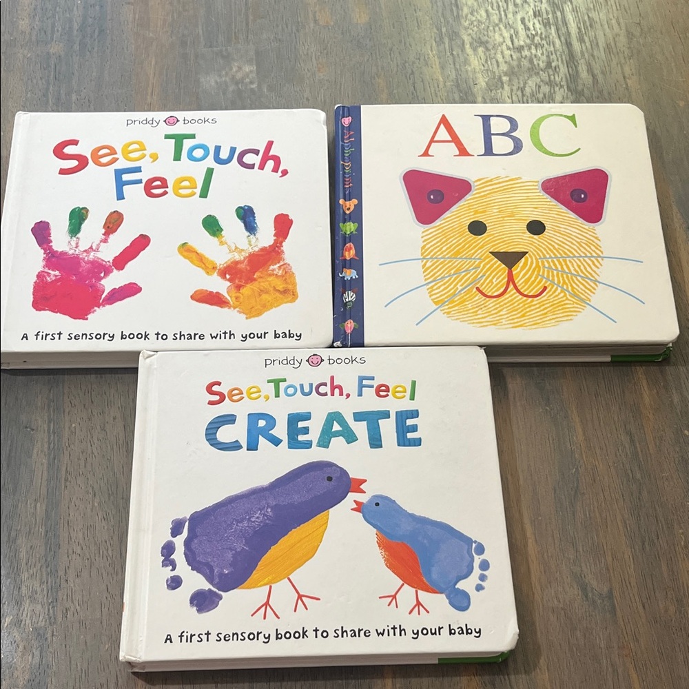 Priddy Books Sensory Board Books Set of 3 children’s board books new # 102